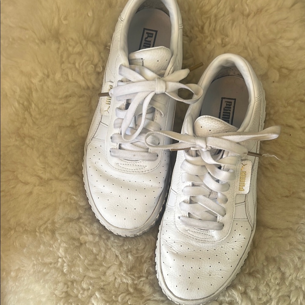 Puma Classic White Leather Sneakers